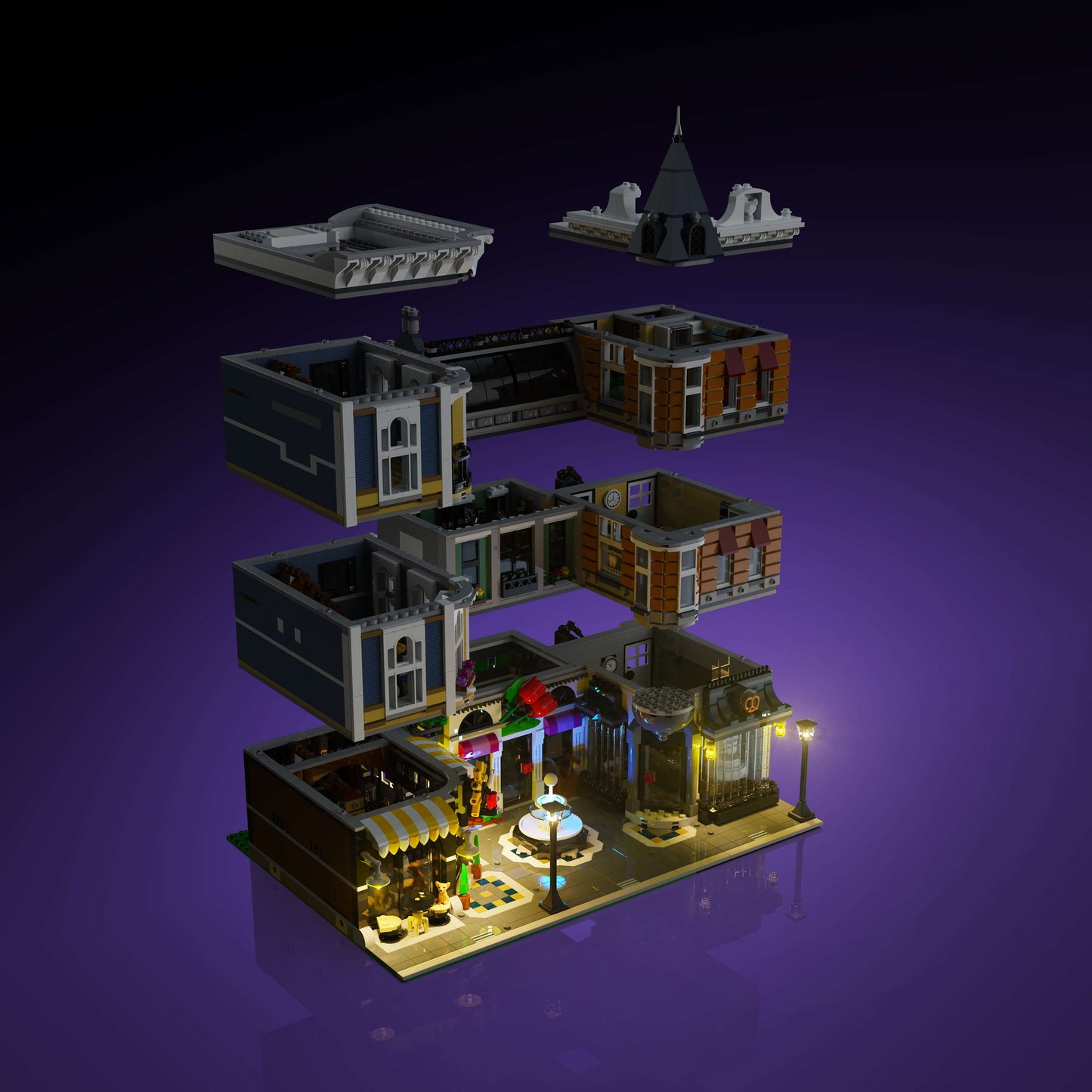 Light Kit for LEGO® Assembly Square #10255