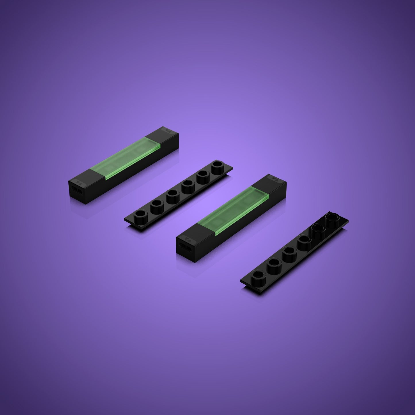 Meteor Light - Hellgrün (2er Pack)