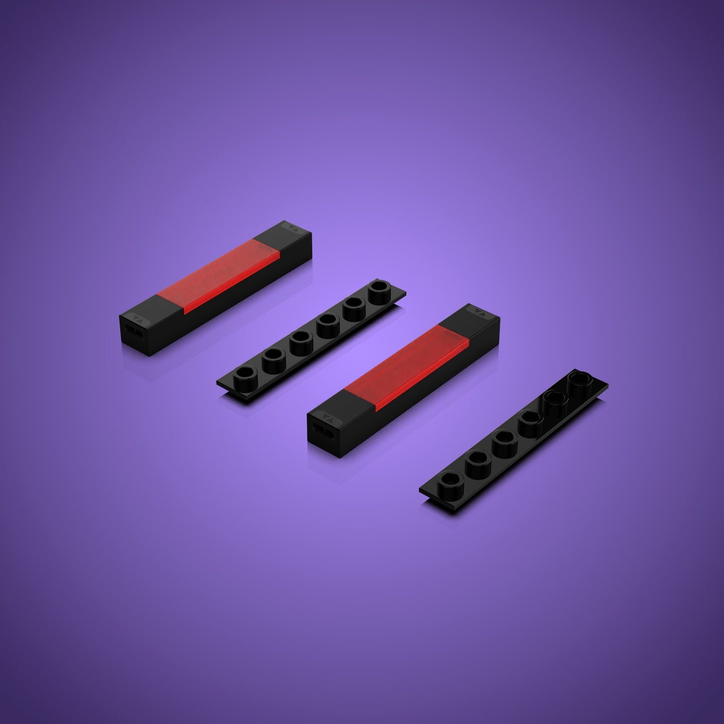 Meteor Light - Rot (2er Pack)