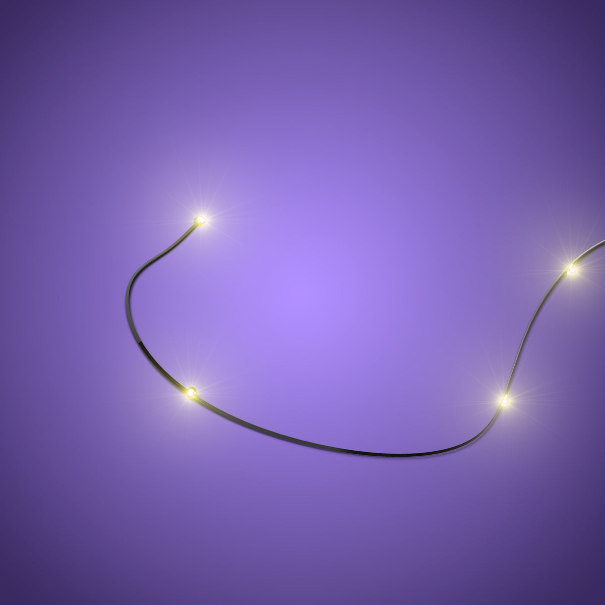 Astro Light String 4 LEDs Warm White 15cm Rotating