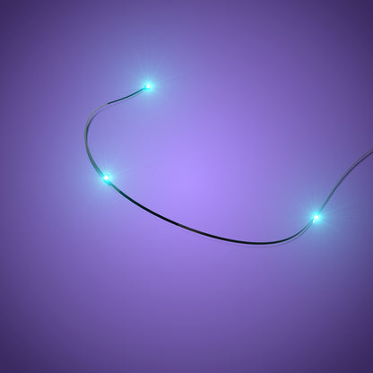 Astro Light String 3 LEDs Fork End - Light Blue 6.6cm