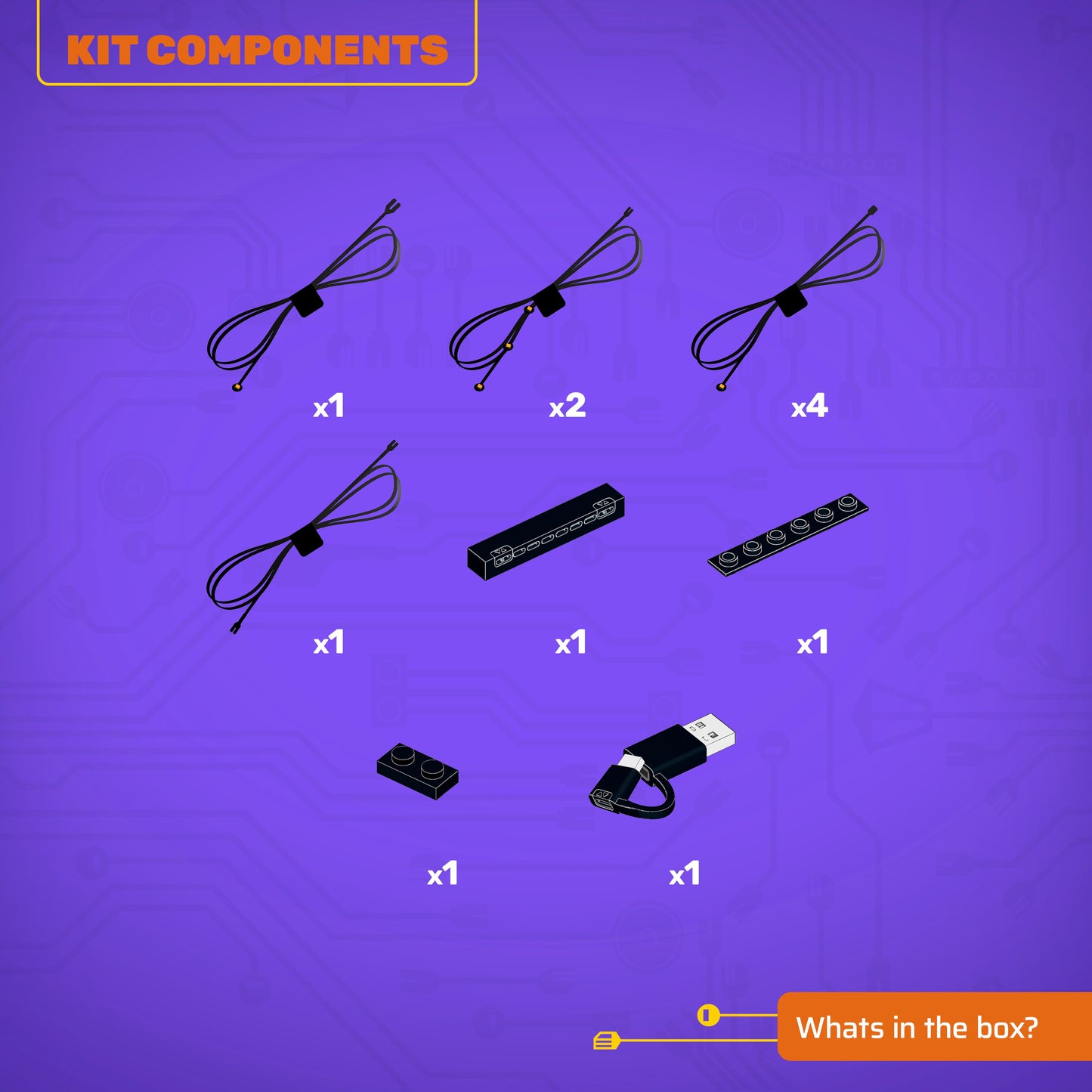 Lichtset für LEGO® Zeitmaschine aus Zurück in die Zukunft #77256