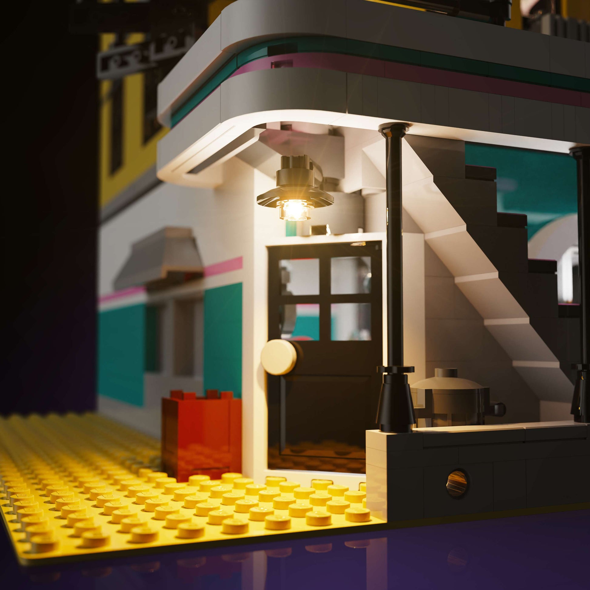LMB Light Kit for LEGO Downtown Diner #10260 – Light My Bricks EU