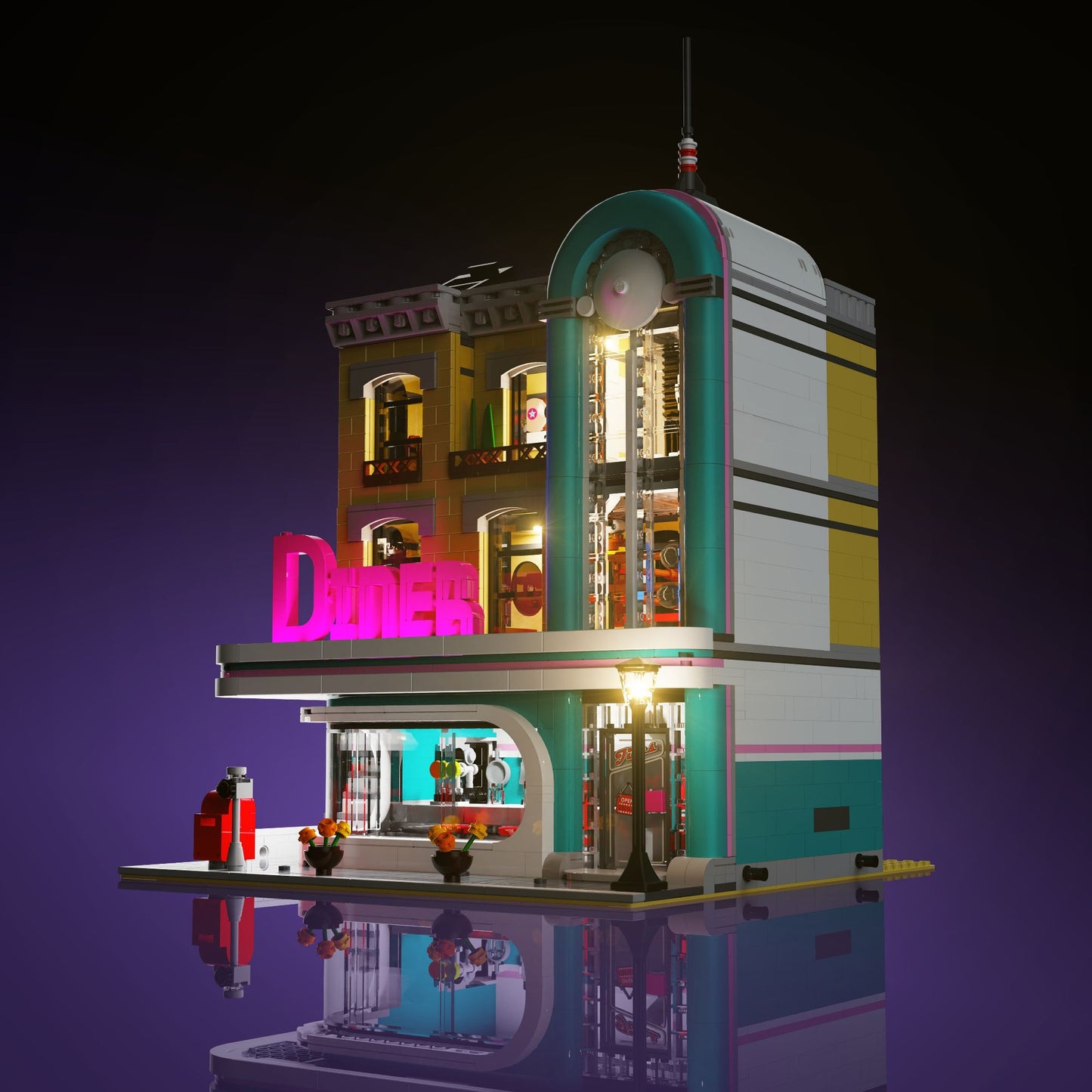 Lichtset für LEGO® Downtown Diner #10260