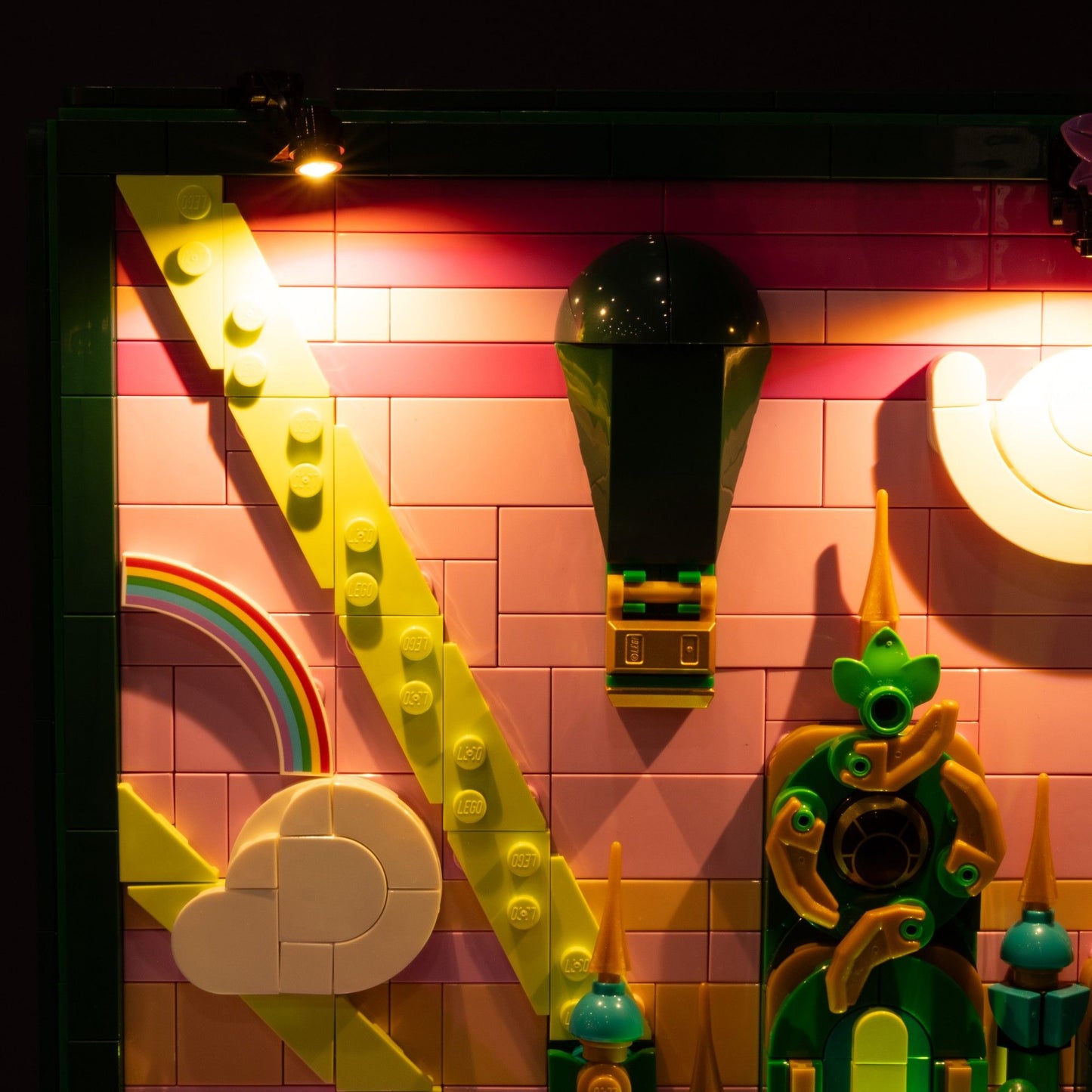 LEGO® Smaragdstadt Wandkunst #75685 DIY Lichtbundle