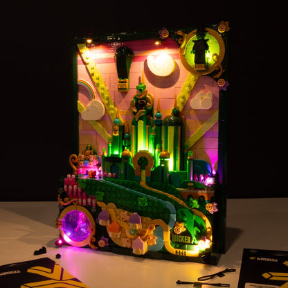 LEGO® Smaragdstadt Wandkunst #75685 DIY Lichtbundle