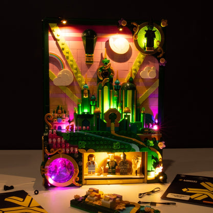 LEGO® Smaragdstadt Wandkunst #75685 DIY Lichtbundle