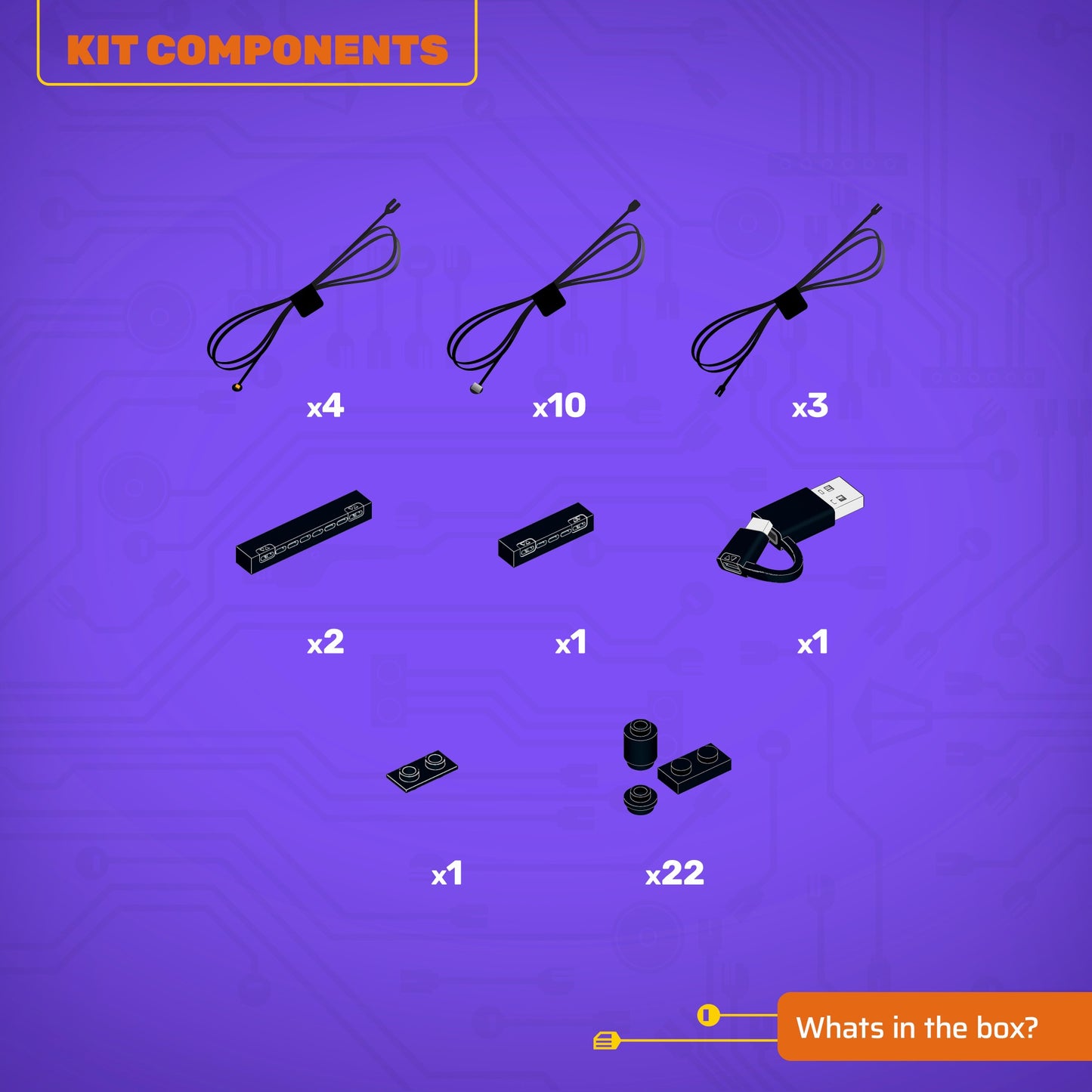 Lichtkit für LEGO® Blumenarrangement #10345