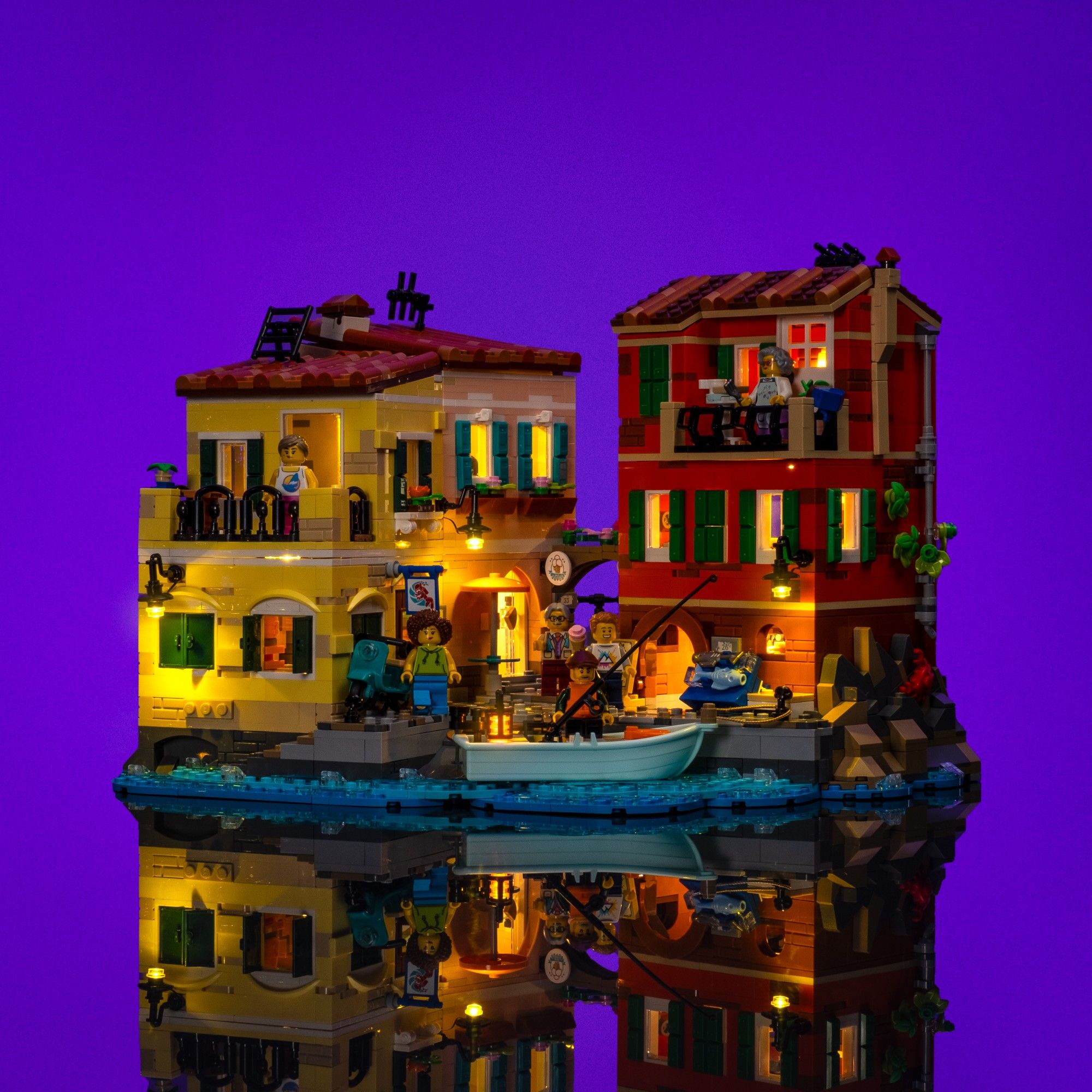 反射　Ⅰ 1 Light Kit for LEGO® Italian Riviera #21359 | Light My Bricks