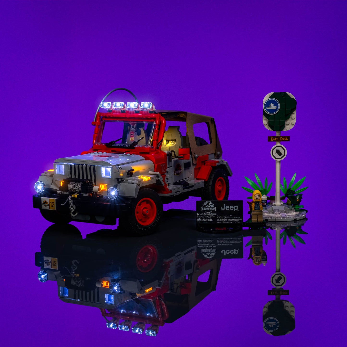 Light Kit for LEGO® Jurassic Park Jeep Wrangler #77984