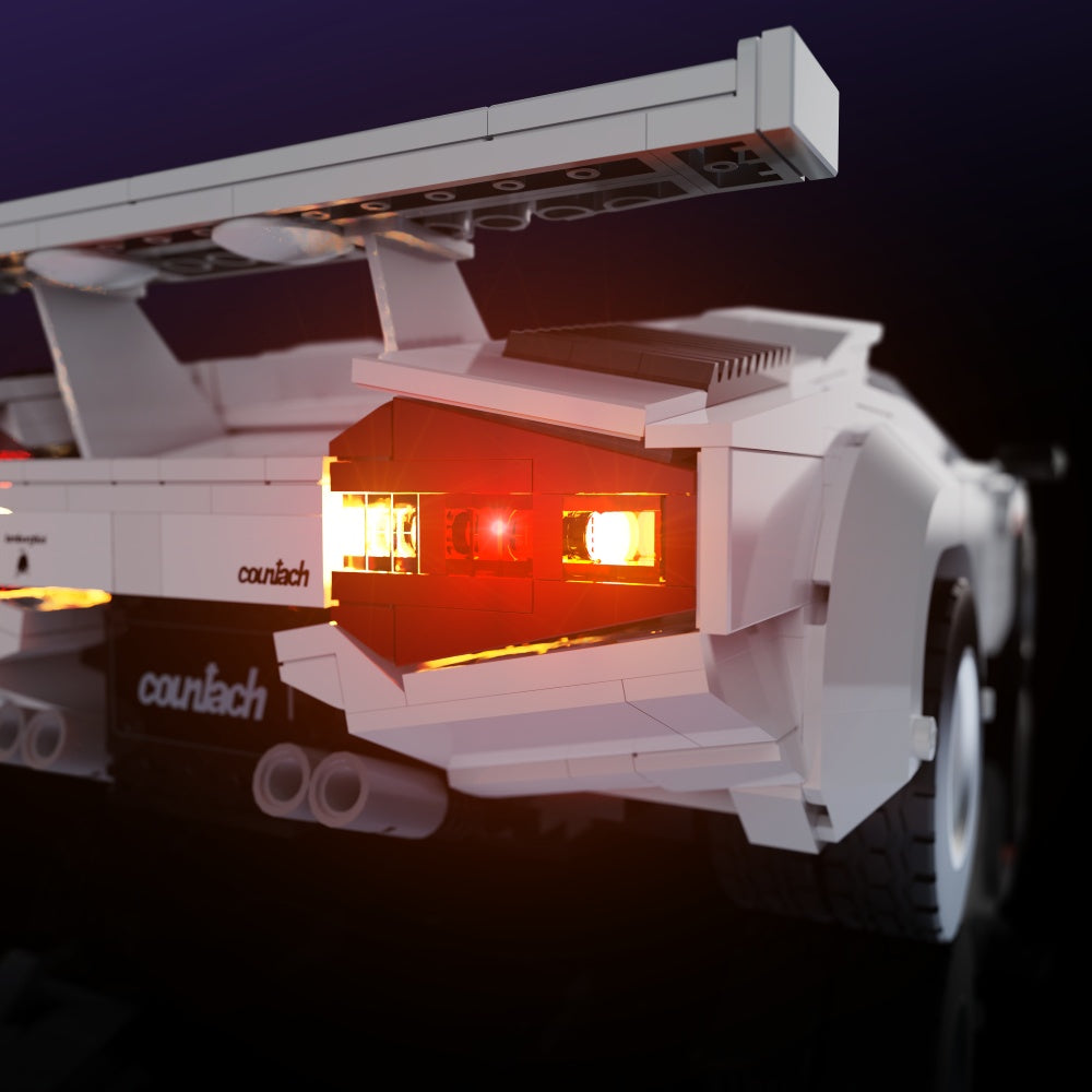 Lichtset für LEGO® Lamborghini Countach 5000 Quattrovalvole #10337