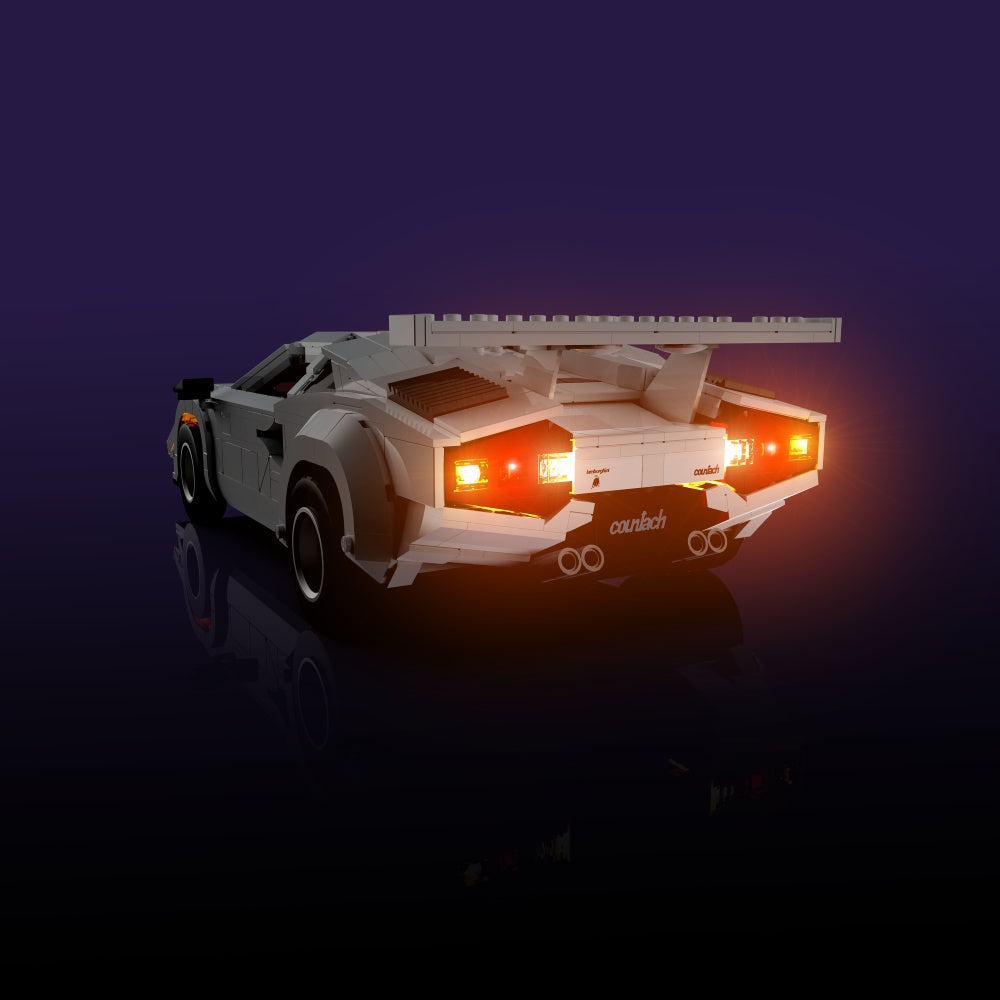 Lichtset für LEGO® Lamborghini Countach 5000 Quattrovalvole #10337