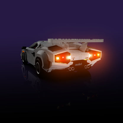 Lichtset für LEGO® Lamborghini Countach 5000 Quattrovalvole #10337