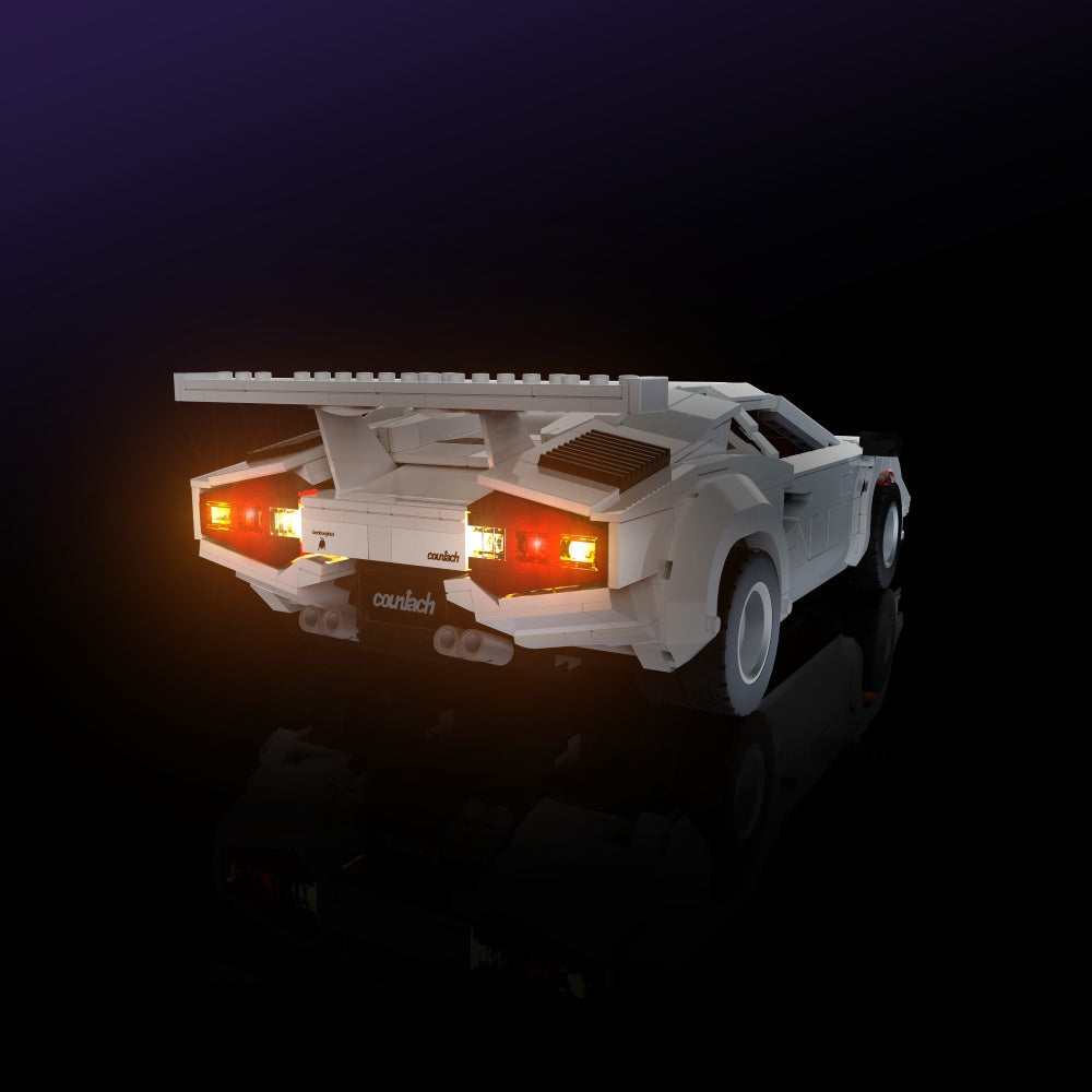 Lichtset für LEGO® Lamborghini Countach 5000 Quattrovalvole #10337