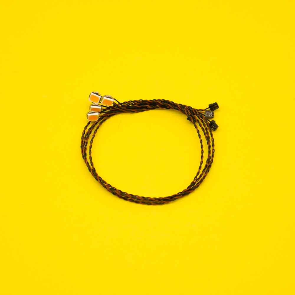 Große Bit-Lichter (Warmweiß) 15 cm - (4er-Pack)