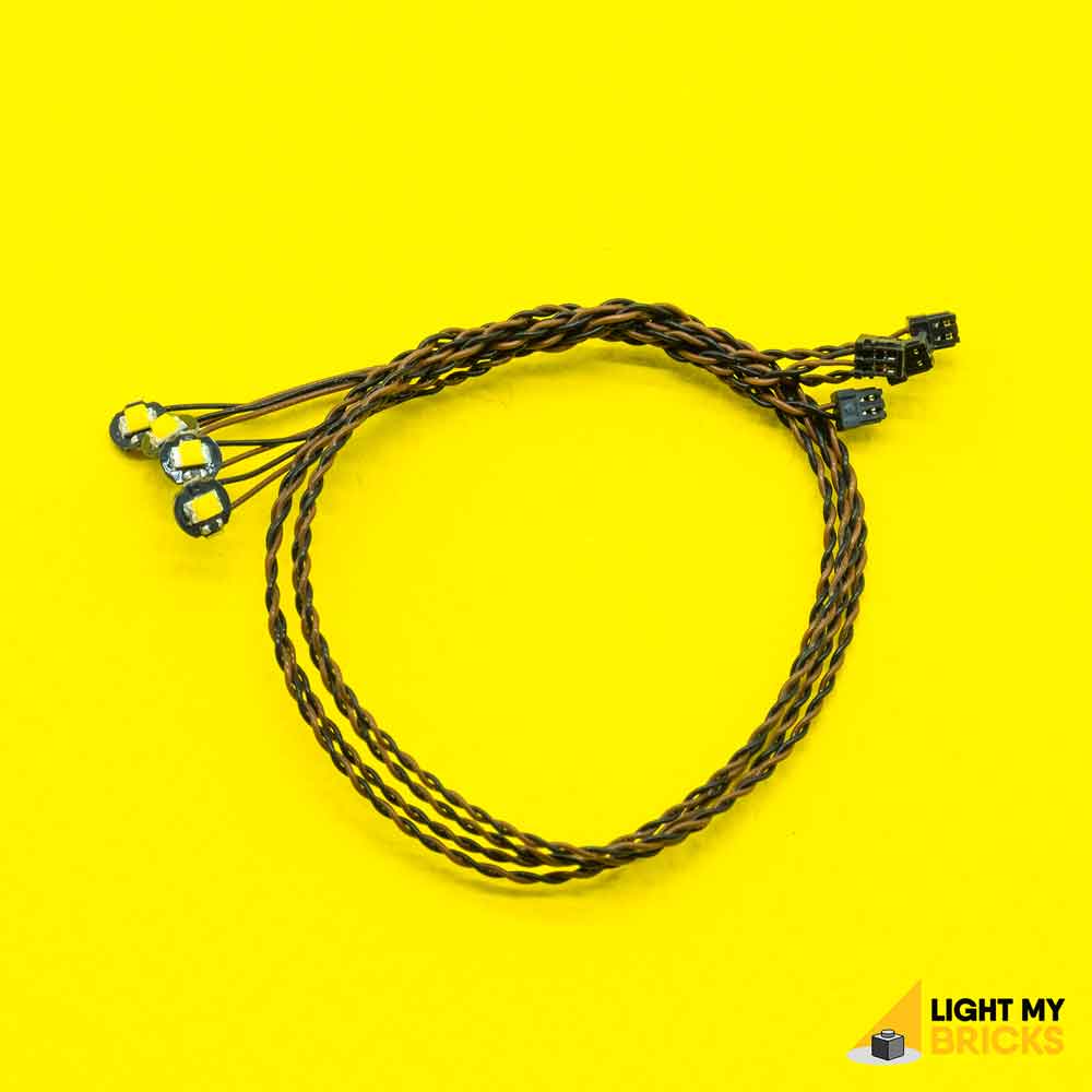 Bit-Lichter (blinkend weiß) 15 cm (4er-Pack)