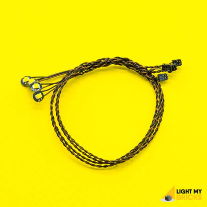 Bit-Lichter (blinkend weiß) 15 cm (4er-Pack)