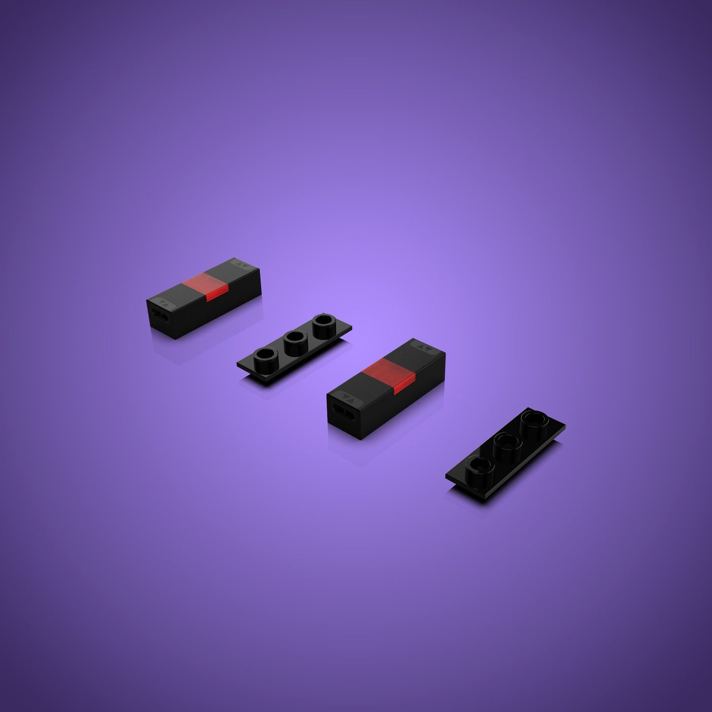 Meteor Light Micro - Rot (2er Pack)