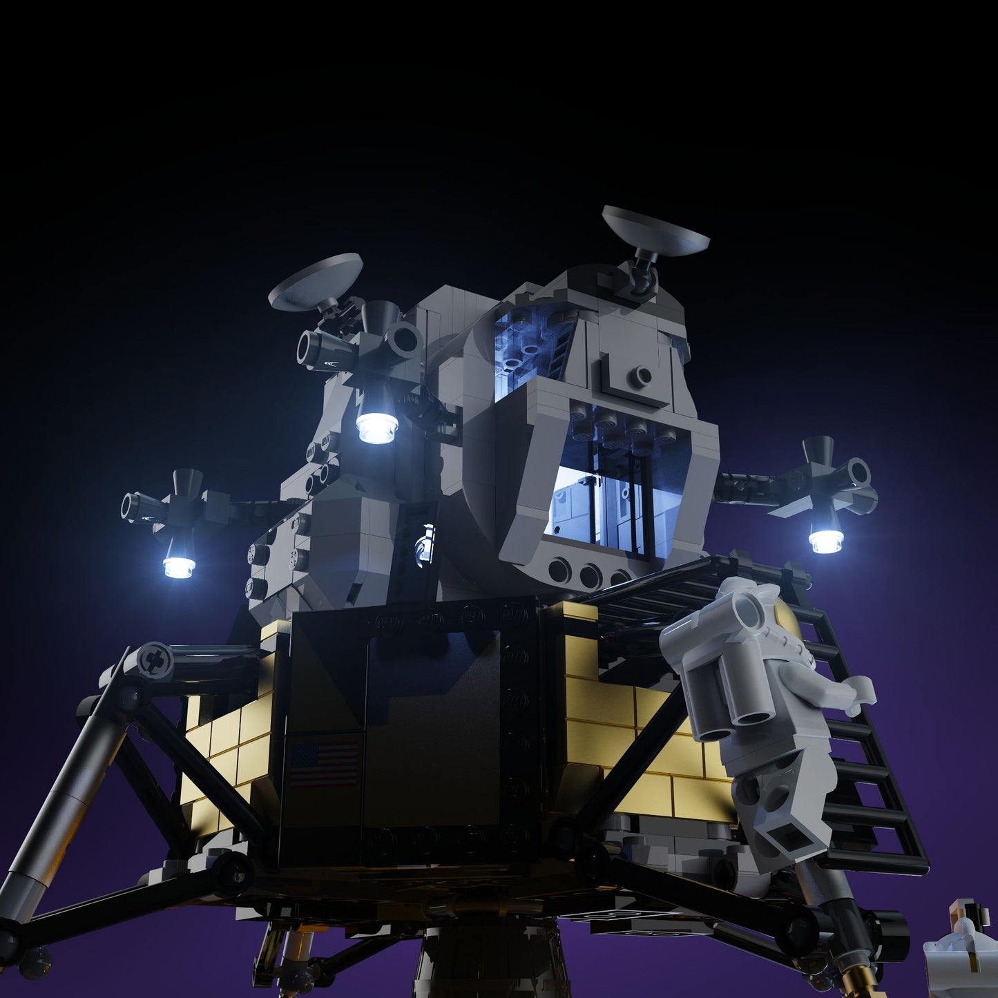 Lichtkit für LEGO® NASA Apollo 11 Mondlandefähre #10266