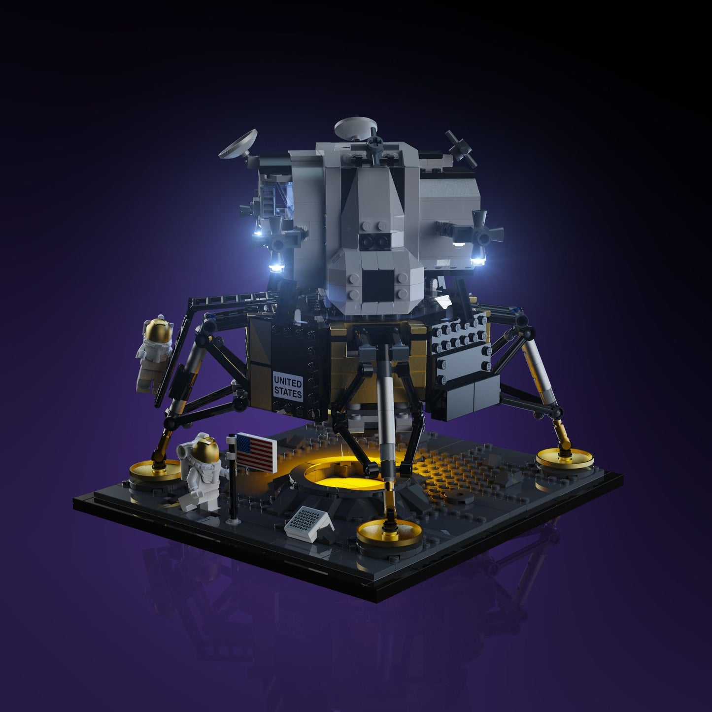 Lichtkit für LEGO® NASA Apollo 11 Mondlandefähre #10266