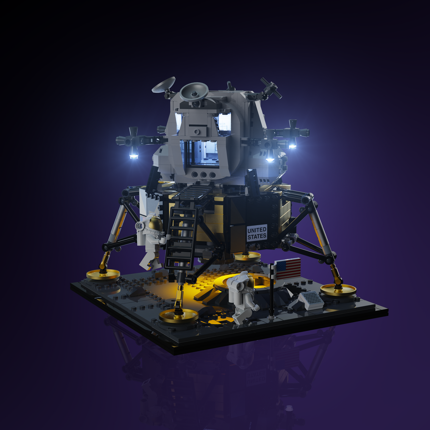 LMB 2.0 Light Kit for LEGO® NASA Apollo 11 Lunar Lander #10266