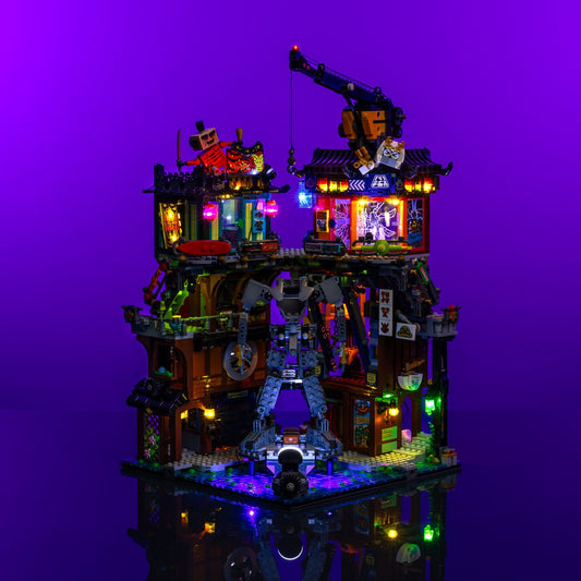 Lichtkit für LEGO® NINJAGO Stadtwerkstätten #71837