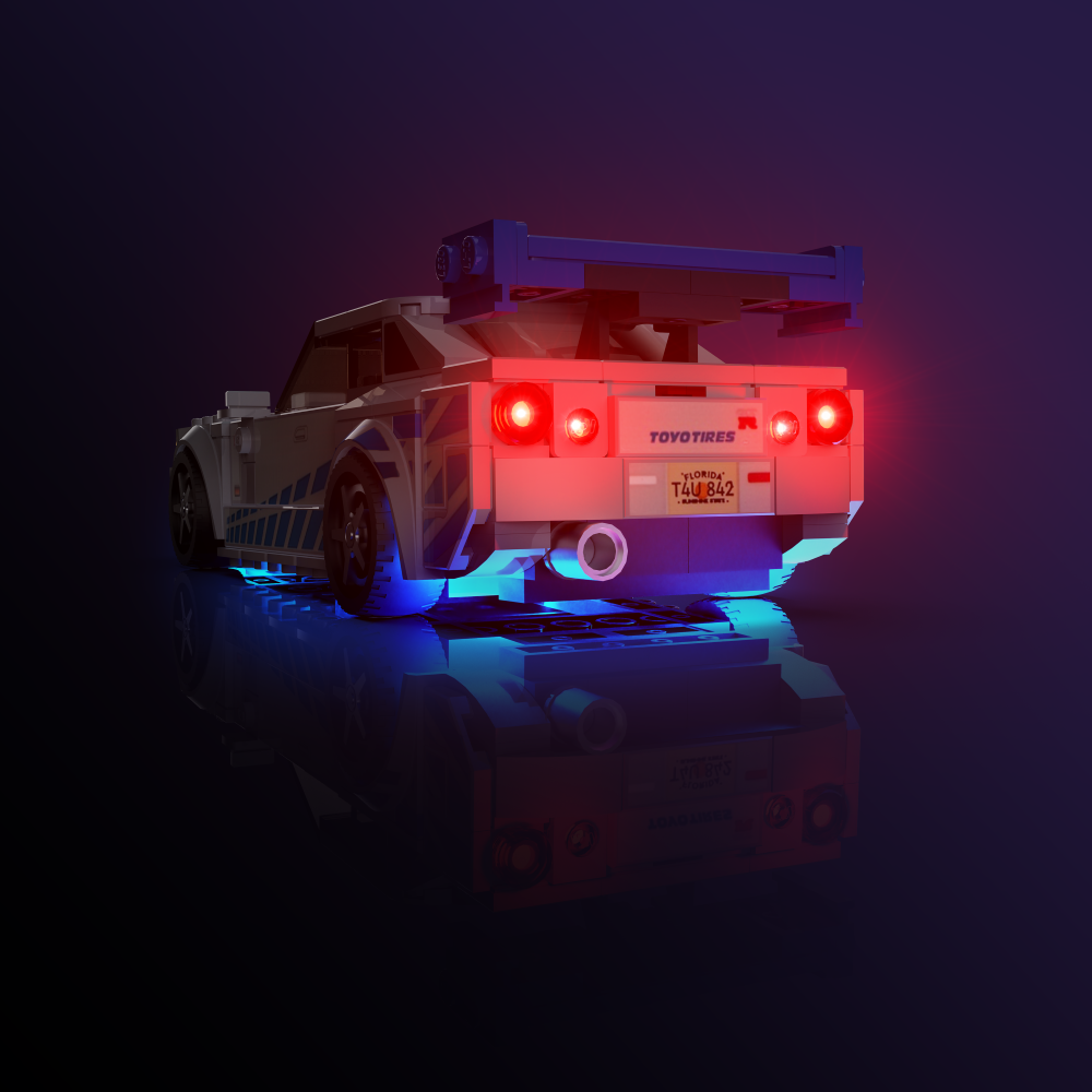 LMB 2.0 Light Kit for LEGO® Speed Champions 2 Fast 2 Furious Nissan Skyline GT-R (R34) #76917