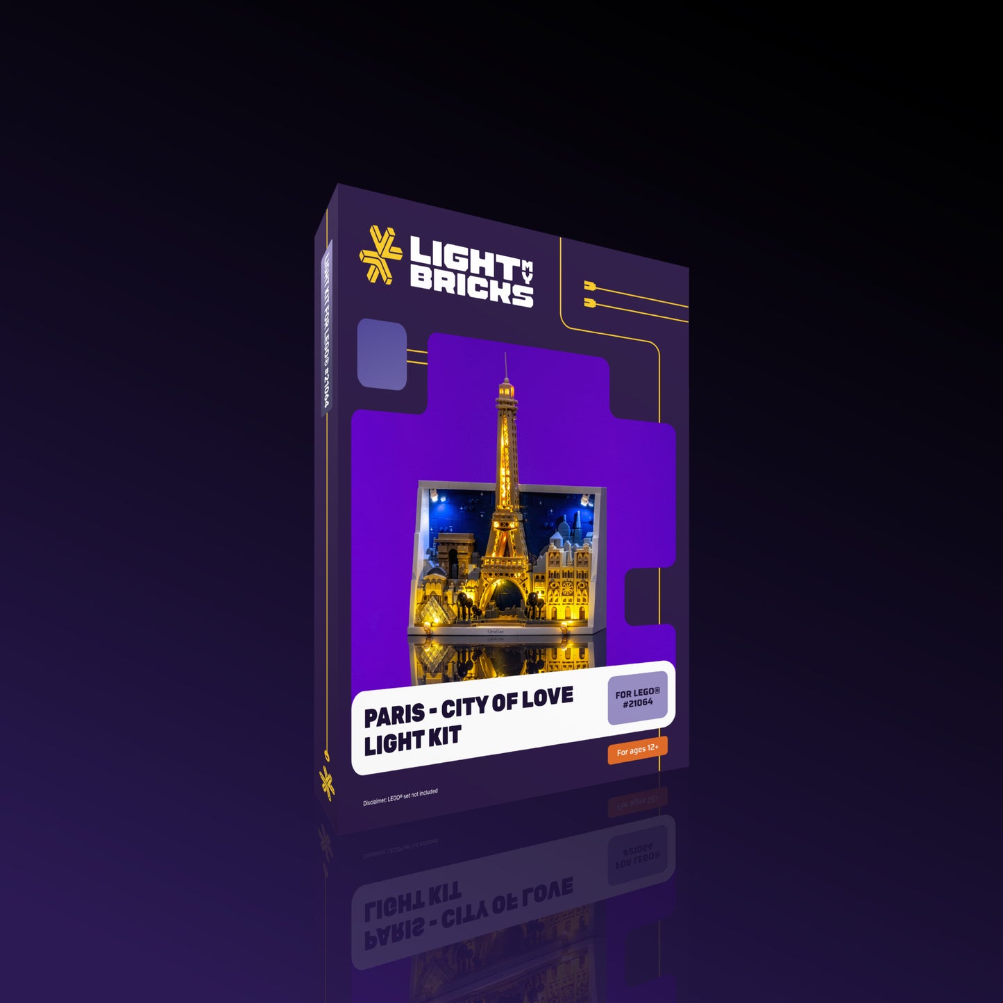 Lichtset für LEGO® Paris – Stadt der Liebe #21064