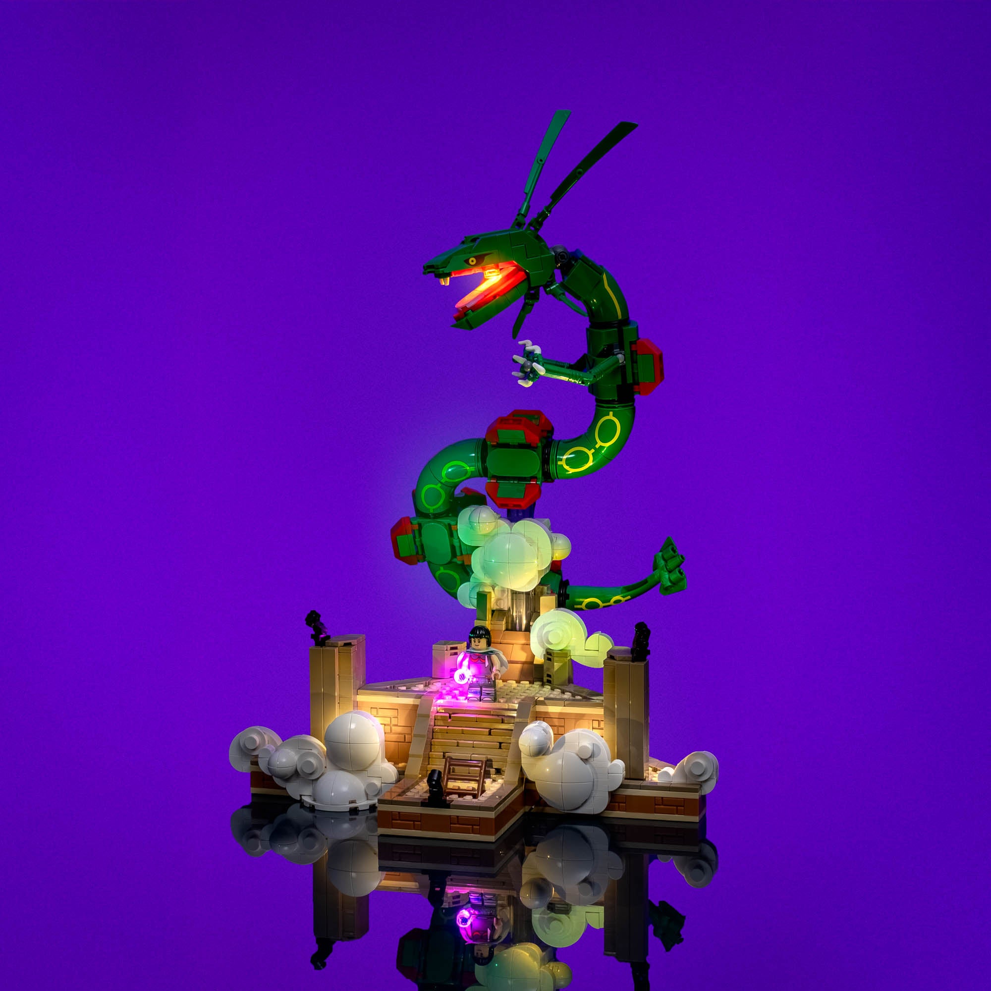 Light Kit for LEGO® Pokémon™ Rayquaza #72168 | Light My Bricks