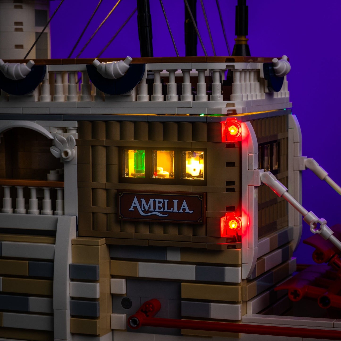 Lichtset für LEGO® Flussdampfer #21356