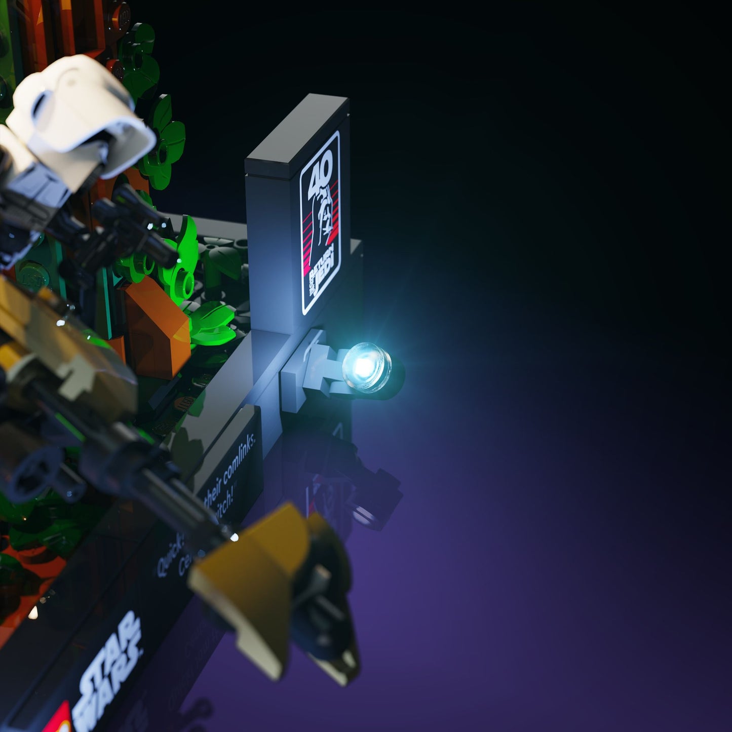 Light Kit for LEGO® Star Wars Endor Speeder Chase Diorama #75353