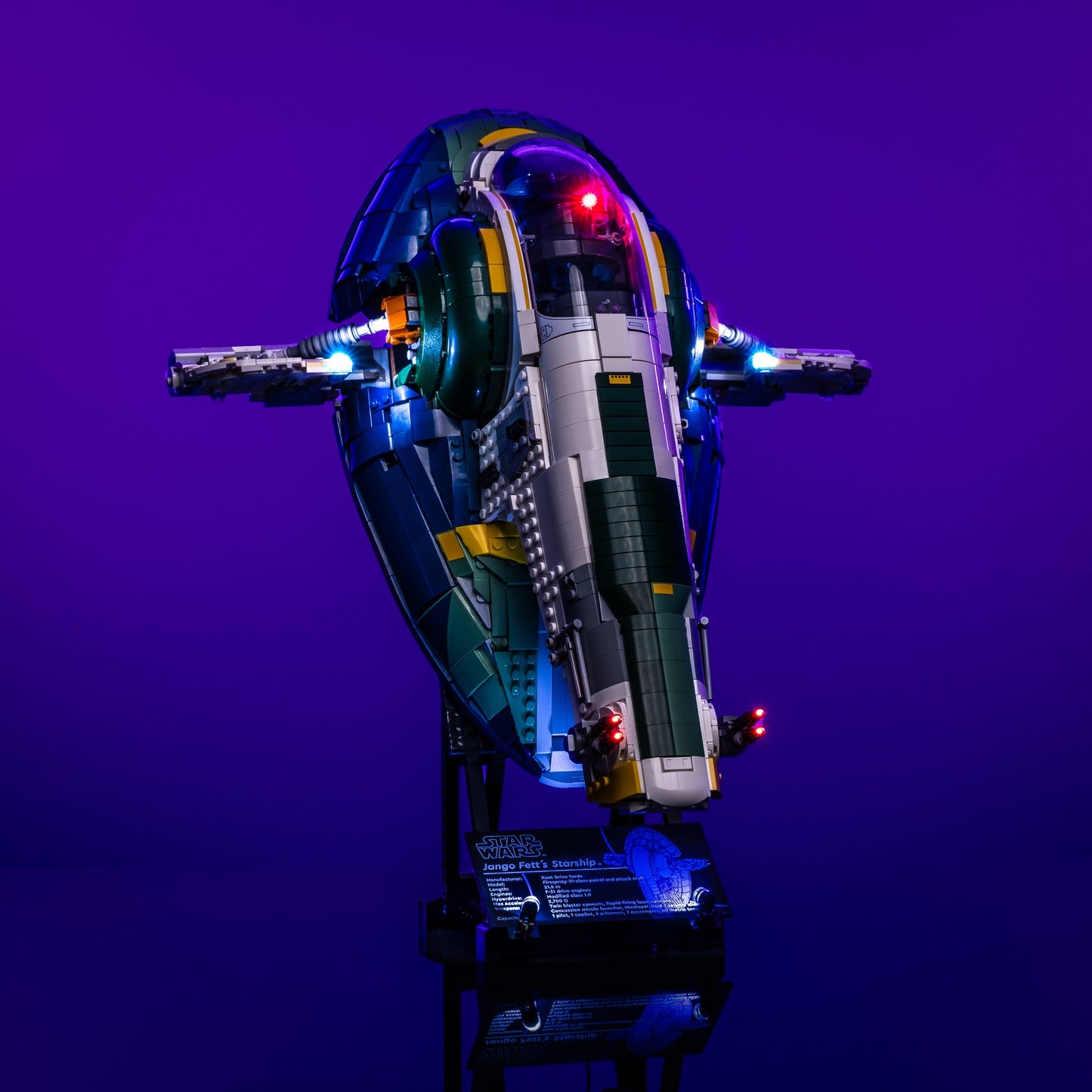 Lichtset für LEGO® Star Wars UCS Jango Fetts Firespray-Klasse Raumschiff #75409