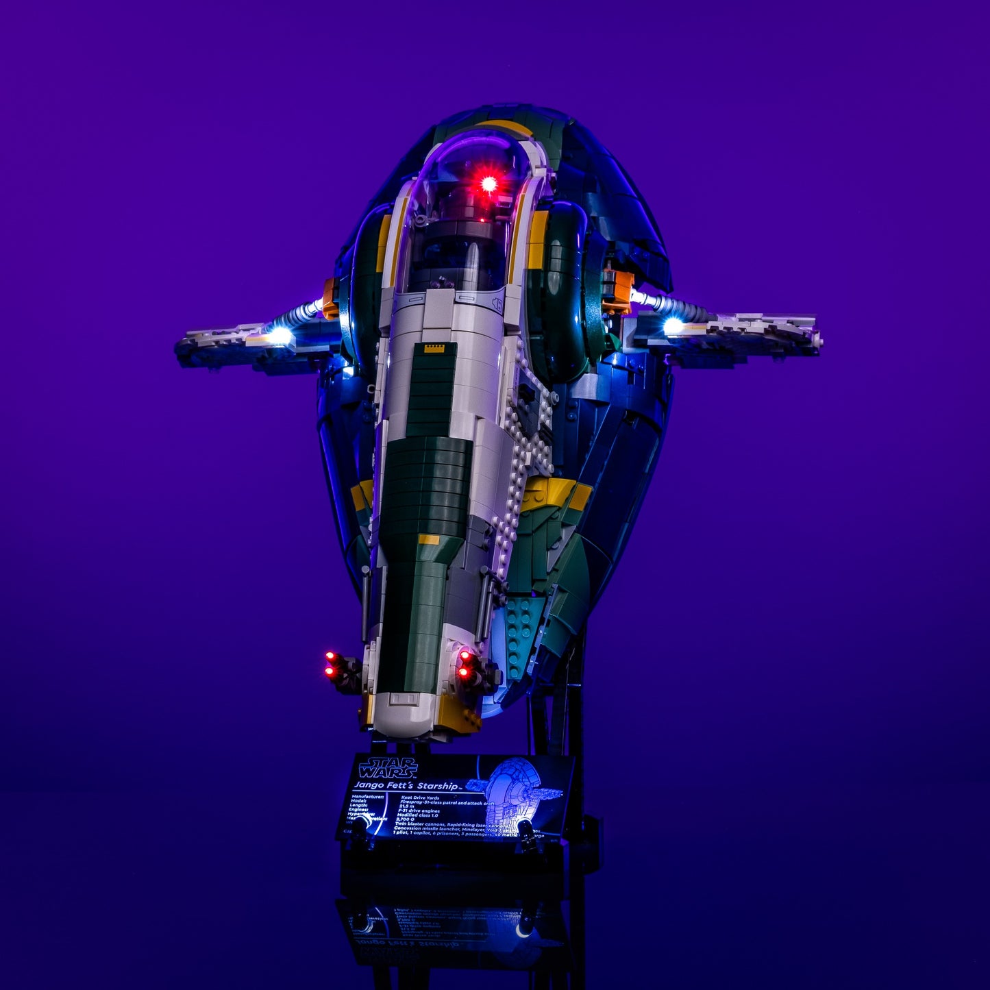 Lichtset für LEGO® Star Wars UCS Jango Fetts Firespray-Klasse Raumschiff #75409