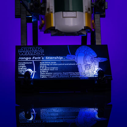 Lichtset für LEGO® Star Wars UCS Jango Fetts Firespray-Klasse Raumschiff #75409