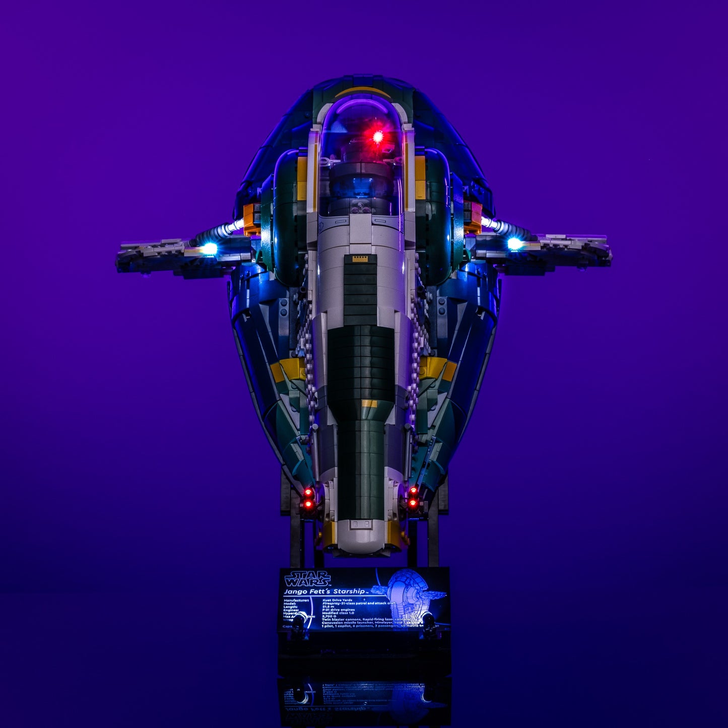 Lichtset für LEGO® Star Wars UCS Jango Fetts Firespray-Klasse Raumschiff #75409