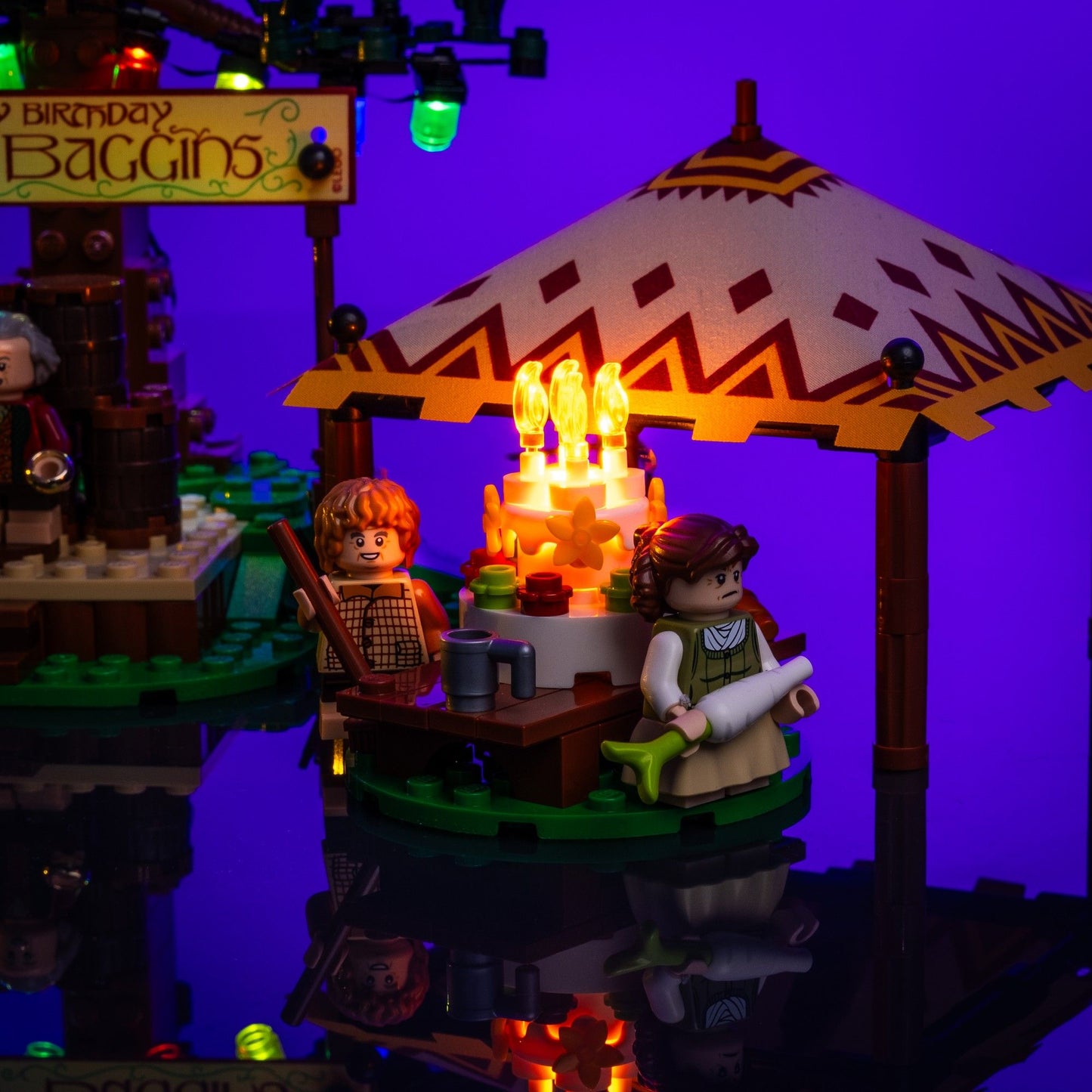 Lichtset für LEGO® Der Herr der Ringe Das Auenland #10354