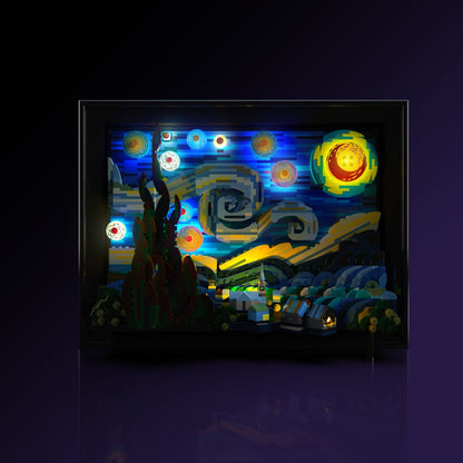 Lichtset für LEGO® Vincent van Gogh - Die Sternennacht #21333