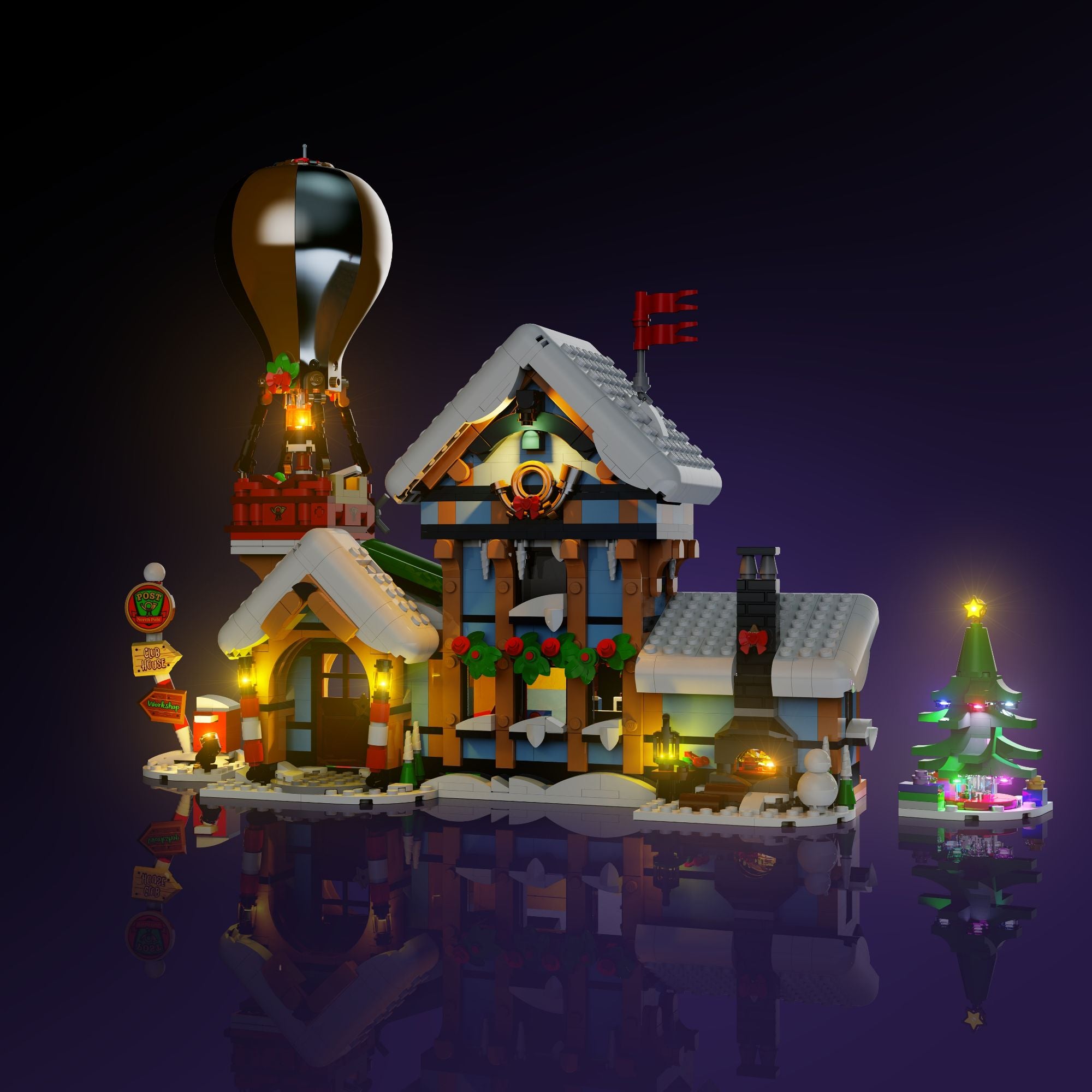 LMB 2.0 Light Kit for LEGO Santa's Post Office #10339 | Light My