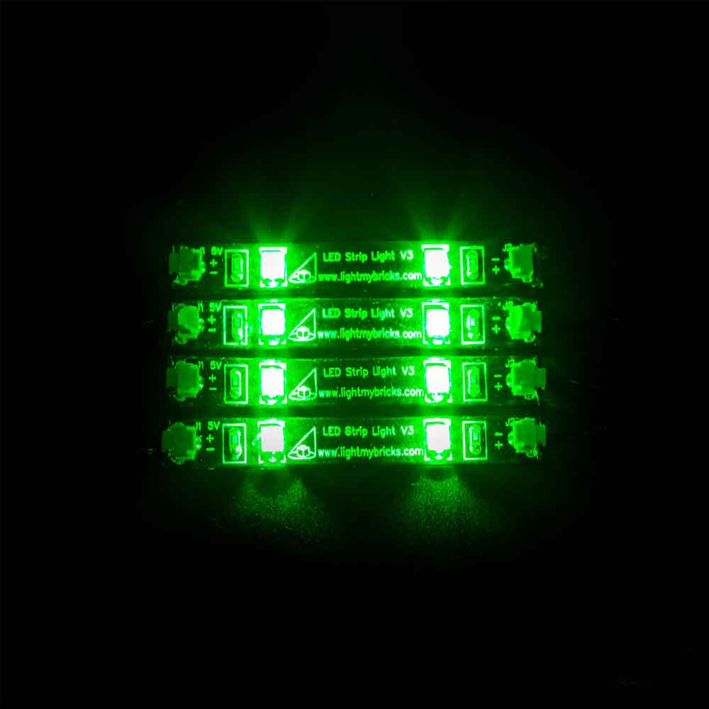 LED-Lichtleisten - Grün (4er-Pack)